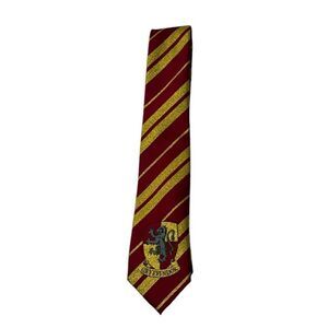 Warner Bros. Gryffindor Burgundy and Gold Striped Tie